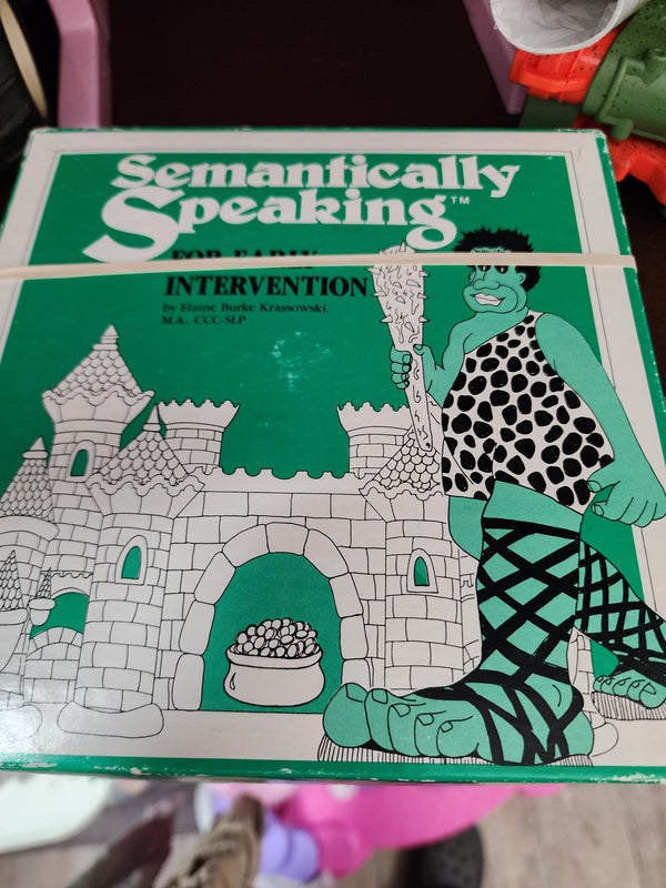 Semantically Speaking for Early Intervention Speech Therapy Game