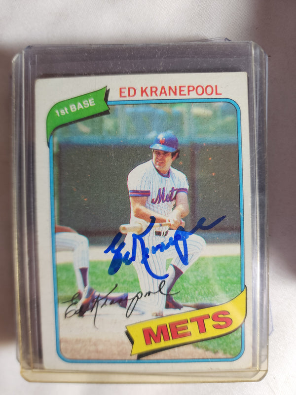 Ed Kranepool Autographed 1980 Topps #641 New York Mets