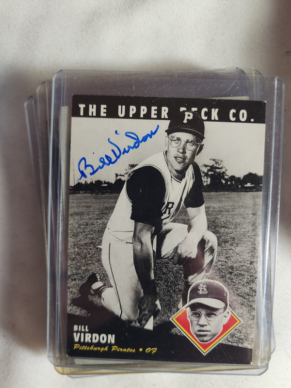 Bill Virdon Autographed Upper Deck Pittsburgh Pirates Card