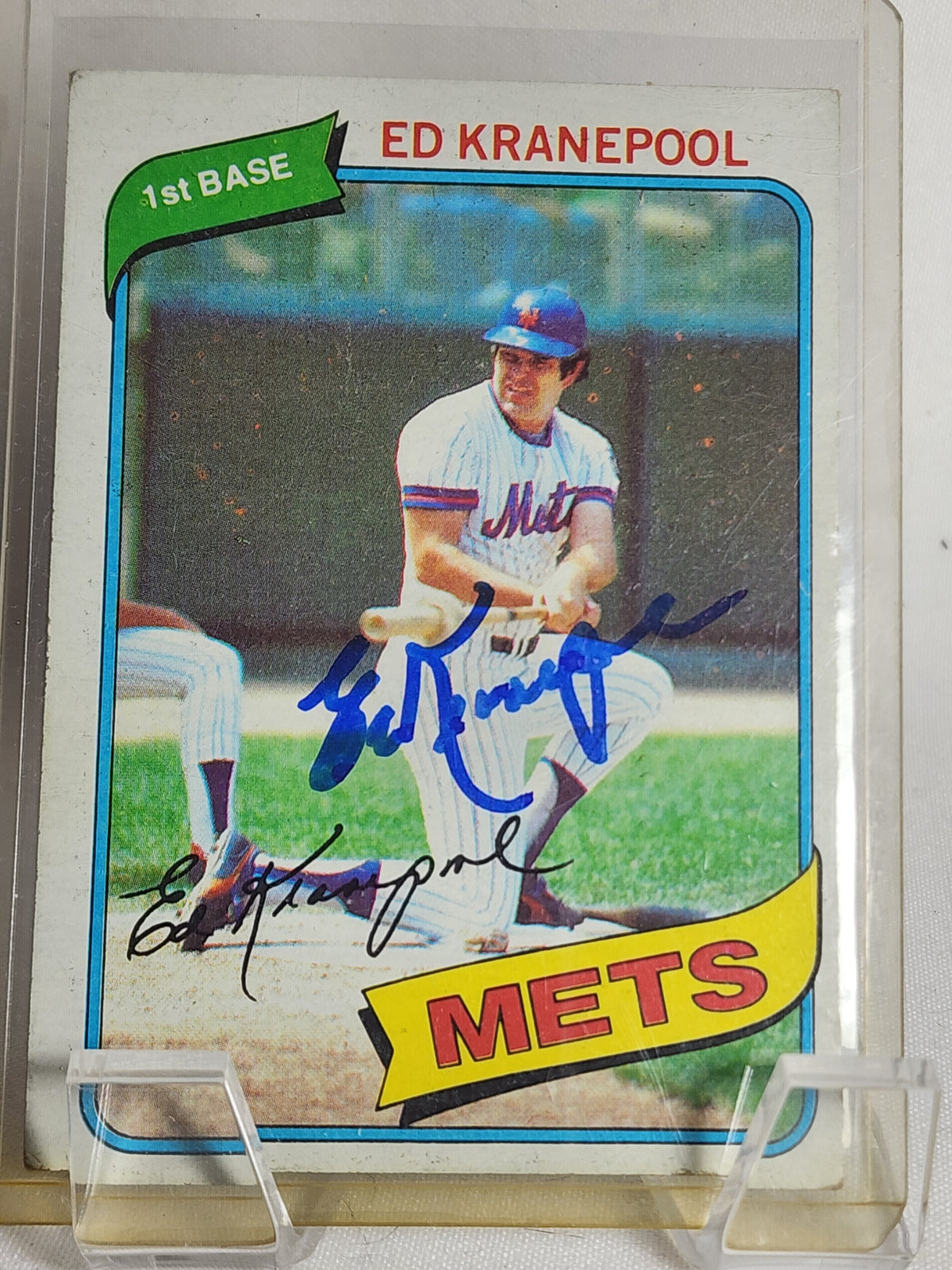 Ed Kranepool Autographed 1980 Topps #641 New York Mets